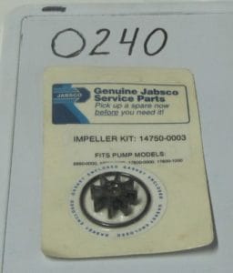 Impeller, Kit Jabsco #14750-0003